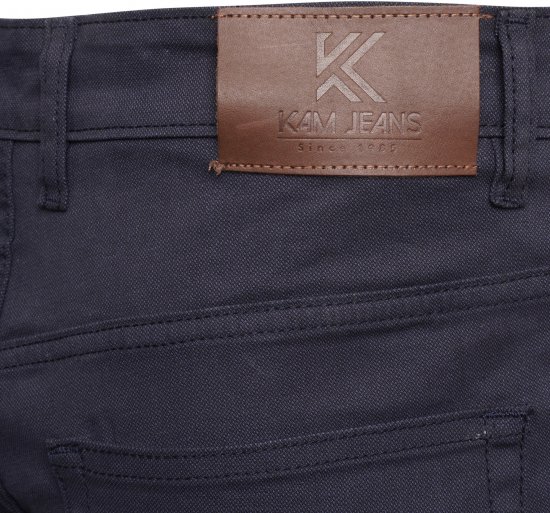 Kam Jeans 265 5 Pocket Weave Stretch Pants Navy - Jeans & broeken - Jeans & Broeken Grote Maten Heren