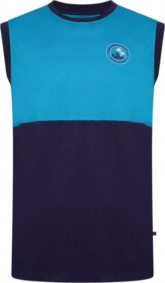 Kam Jeans 5764 Palm Springs Vest Sleeveless T-Shirt Navy Academy - T-shirts - Grote Maten T-shirts Heren