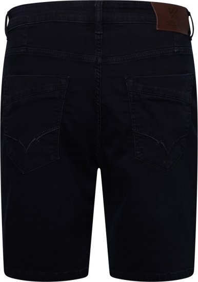 Kam Jeans Pepe Knitted Denim Shorts Blue-Black - Shorts - Grote Maten Korte Broeken Heren