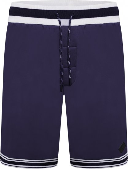 Kam Jeans TS005 Retro Tracky Set (Shorts/Sleeveless Hoodie) Navy - Motleys gekke april solden - 