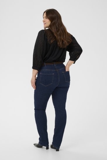 Kaffe Curve Gabby Overhemd met verkorte mouwen Zwart - Blouseshirts - 