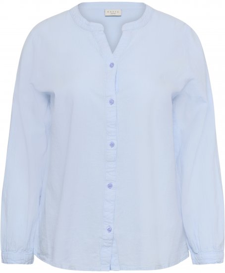 Kaffe Curve Nana Overhemd met lange mouw Blauw - Blouses & tunieken - 