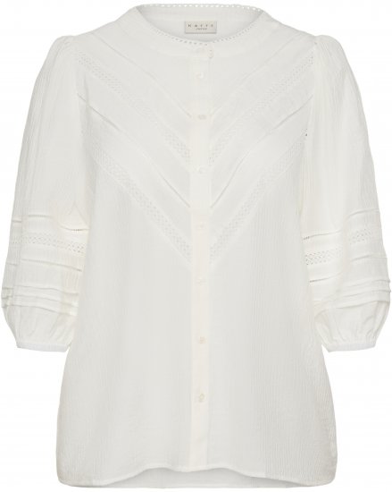 Kaffe Curve Liwa Shirt Chalk - Blouseshirts - 