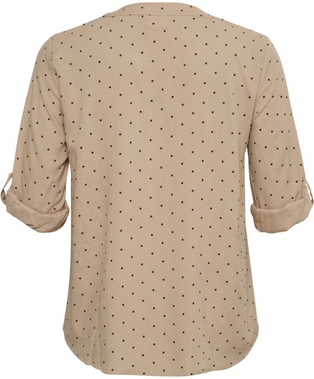 Kaffe Curve Joy Blouse Nomad/Zwart Stippen - Blouses & tunieken - 