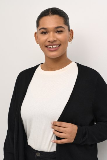 Kaffe Curve Farsia Vest Diepzwart - Sweaters & hoodies - 