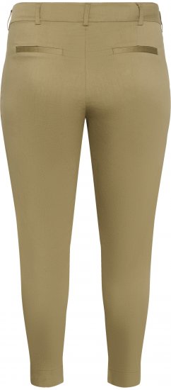 Kaffe Curve Leana Chino Broek 7/8 Versteend Eiken - Jeans & Broeken in Grote Maten – Plus Size - 