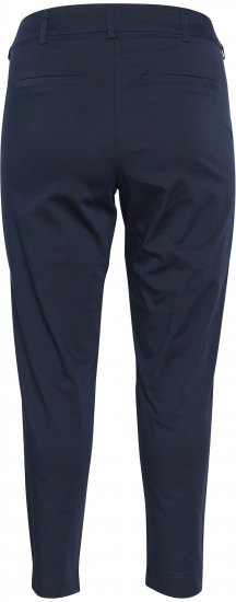 Kaffe Curve Leana Chino Broek 7/8 Middernacht Marineblauw - Jeans & Broeken in Grote Maten – Plus Size - 