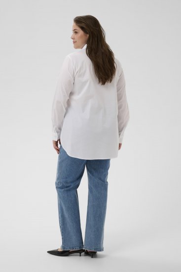 Kaffe Curve Laina Shirt Optical White - Blouseshirts - 