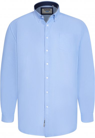 D555 Richard Oxford Overhemd Met Lange Mouwen TALL Lichtblauw - TALL hemden - 