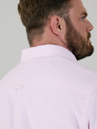D555 Richard Oxford Overhemd Met Lange Mouwen TALL Roze - TALL hemden - 