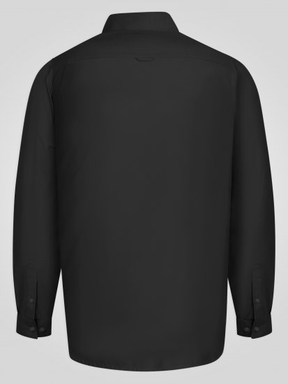 D555 Richard Oxford Overhemd Met Lange Mouwen TALL Zwart - TALL hemden - 