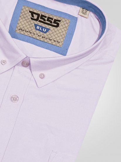 D555 Richard Oxford Overhemd Met Lange Mouwen TALL Roze - TALL hemden - 