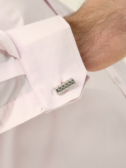 D555 Oliver Vlekbestendig Strijkvrij Stretch Overhemd Met Lange Mouwen Roze - Hemden - Overhemden Grote Maten Heren