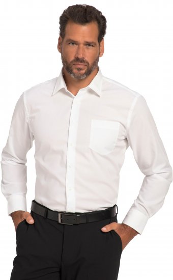 JP1880 Shirt Business Modern Fit White TALL - HERENKLEDING MT-6XLT - Tall Kleding Heren