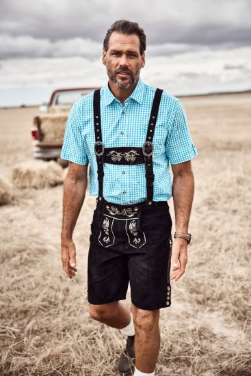 JP1880 Shirt Traditional Short Sleeve Turquoise - Hemden - Overhemden Grote Maten Heren