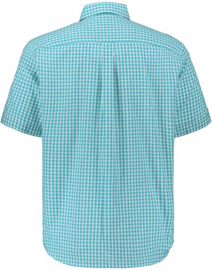 JP1880 Shirt Traditional Short Sleeve Turquoise - Hemden - Overhemden Grote Maten Heren