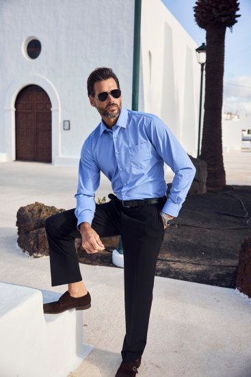 JP1880 Shirt Business Comfort Fit Light Blue TALL - HERENKLEDING MT-6XLT - Tall Kleding Heren