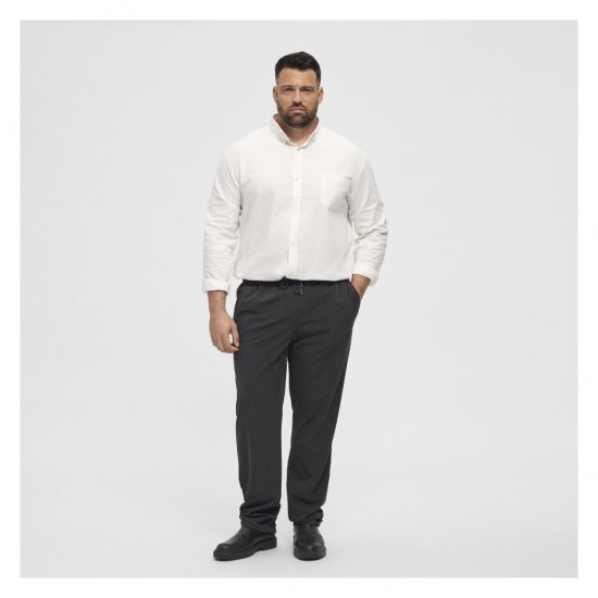 North Latitude Oxford Shirt White - Hemden - Overhemden Grote Maten Heren