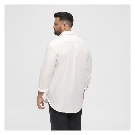 North Latitude Oxford Shirt White - Hemden - Overhemden Grote Maten Heren