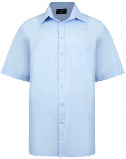 Espionage SH147 Shirt Short Sleeve Blue - Hemden - Overhemden Grote Maten Heren