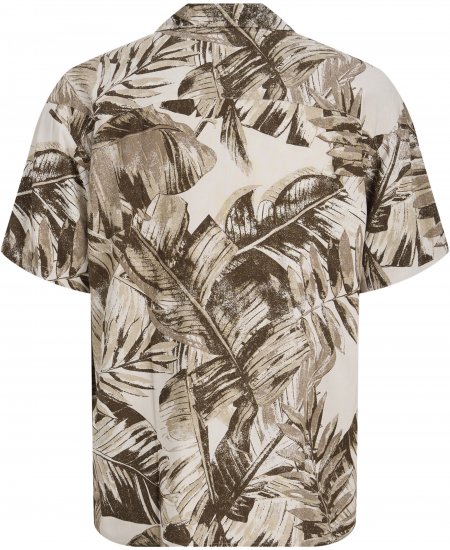 Jack & Jones Jeff Resort Short Sleeve Shirt Brown - Hemden - Overhemden Grote Maten Heren