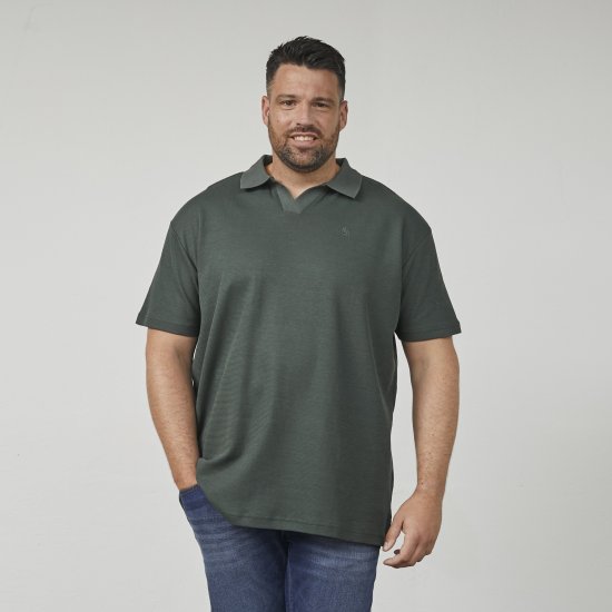 North Latitude 61346 V-hals Polo Donkergroen - Polo shirts - Grote Maten Poloshirts Heren