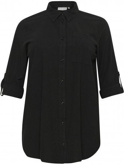Kaffe Curve Nana Shirt Tuniek Diepzwart - Blouses & tunieken - 