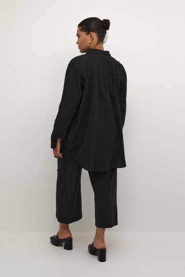 Kaffe Curve Nana Shirt Tuniek Diepzwart - Blouses & tunieken - 