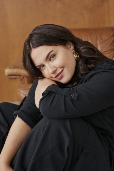 Kaffe Curve Nana Shirt Tuniek Diepzwart - Blouses & tunieken - 