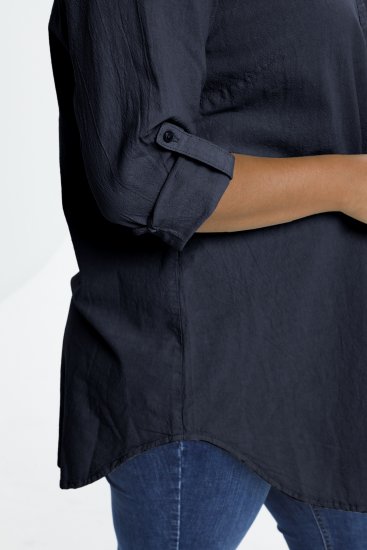 Kaffe Curve Nana Shirt Tuniek Midnight Marine - Blouses & tunieken - 