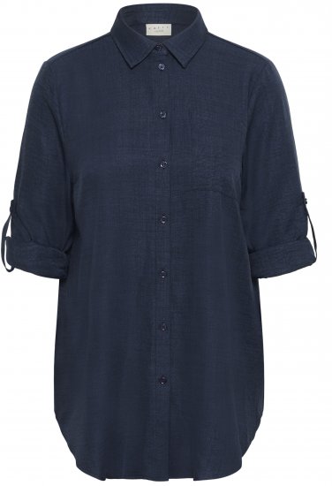 Kaffe Curve Ellie Shirt Tunic Moon Indigo Blue - Tunieken - 