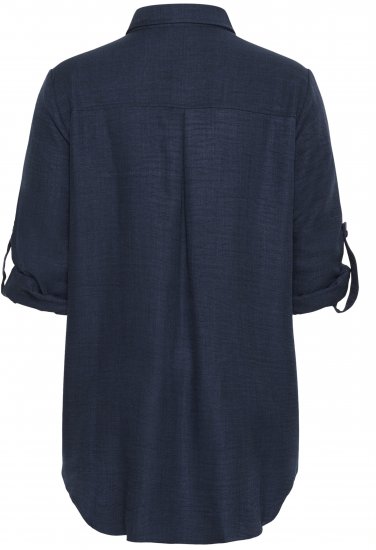 Kaffe Curve Ellie Shirt Tunic Moon Indigo Blue - Tunieken - 