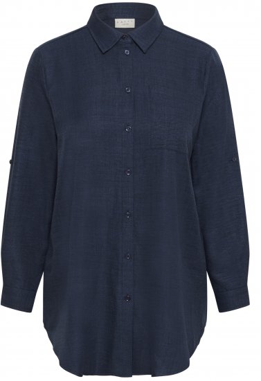 Kaffe Curve Ellie Shirt Tunic Moon Indigo Blue - Tunieken - 
