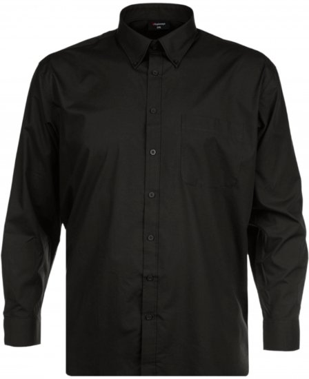 Espionage SH150 Plain Long Sleeve Shirt Black - Overhemden met lange mouwen - 