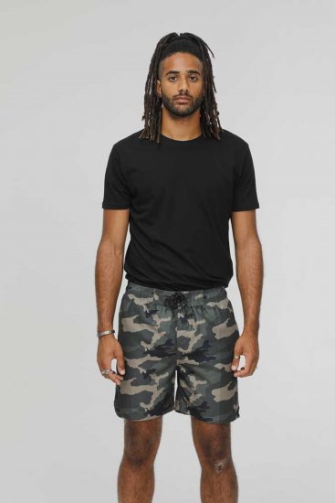 D555 Kody Camo Printed Swimshorts Khaki - Zwembroeken - Grote Maten Zwembroeken Heren