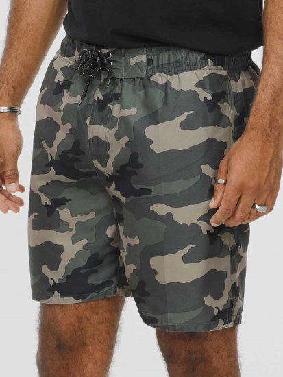 D555 Kody Camo Printed Swimshorts Khaki - Zwembroeken - Grote Maten Zwembroeken Heren