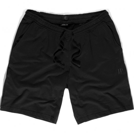 JP1880 Shorts Elastic Waistband Black - Shorts - Grote Maten Korte Broeken Heren