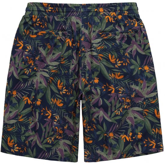 JP1880 Bermuda Shorts Floral All-over Print Navy - Shorts - Grote Maten Korte Broeken Heren