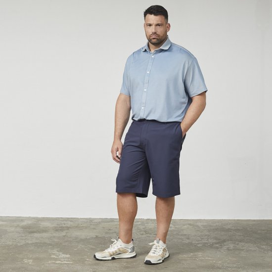 North Latitude Cool Effect Comfort Fit Shorts Blue - Shorts - Grote Maten Korte Broeken Heren