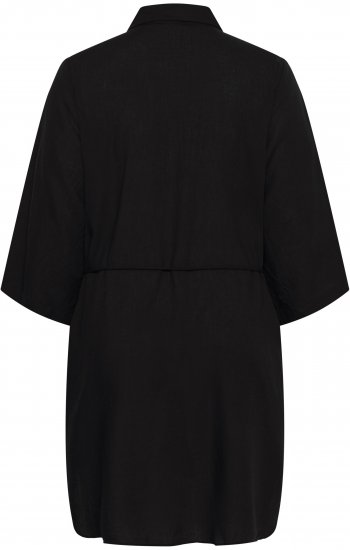 Kaffe Curve Mille Short Shirt Dress Black Deep - Mini jurken - 