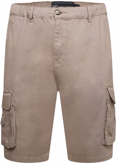 Kam Jeans 3404 Cargo Shorts Beige - Shorts - Grote Maten Korte Broeken Heren