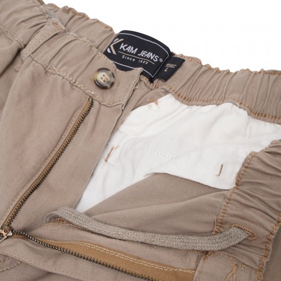 Kam Jeans 3404 Cargo Shorts Beige - Shorts - Grote Maten Korte Broeken Heren