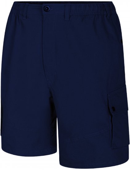 Espionage ST066 Stretch Poplin Cargo Shorts Dark Navy - Shorts - Grote Maten Korte Broeken Heren