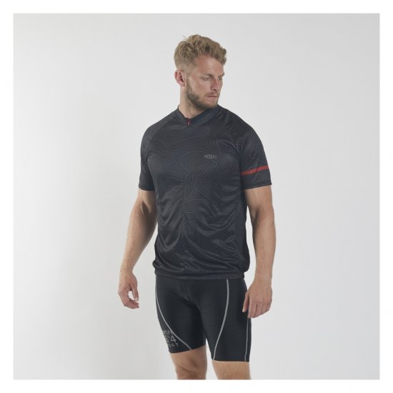 North Latitude Sport Bike Shirt Black - Fietskleding - 