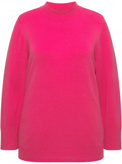 Ulla Popken Long Sleeves Mock Turtleneck Sweater Red Pink - Sweaters & hoodies - 