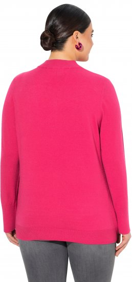 Ulla Popken Long Sleeves Mock Turtleneck Sweater Red Pink - Sweaters & hoodies - 