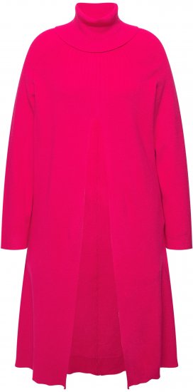 Ulla Popken Long Turtleneck Duster Sweater Red Pink - Sweaters & hoodies - 