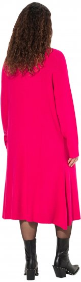 Ulla Popken Long Turtleneck Duster Sweater Red Pink - Sweaters & hoodies - 