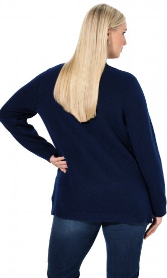 Ulla Popken Whimsical Holiday Sweater Navy - Sweaters & hoodies - 