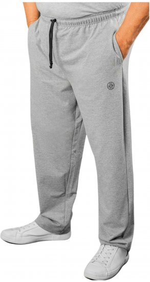 20 Nodi Stretch Fleece Cotton Sports Pants with Enzyme and Soft Touch Treatment Grey - Joggingbroeken & shorts - Joggingbroeken & Shorts Heren Grote Maten